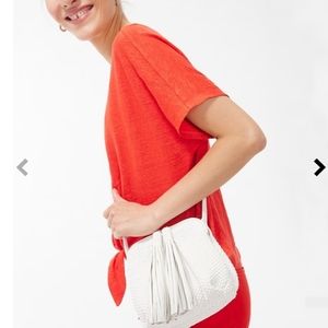 Chicos Crossbody Bag Neutral Small Handbag Tan Cow Leather